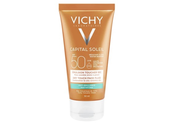 VICHY Capital Soleil SPF50 Λεπτόρευστη Αντηλιακή Κρέμα Προσώπου για Ματ Αποτέλεσμα (Μικτό-Λιπαρό Δέρμα) 50ml