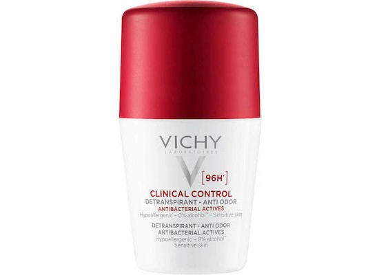 VICHY Clinical Control Αποσμητικό Σώματος με Αντιιδρωτική Δράση 96h σε Roll-On 50ml