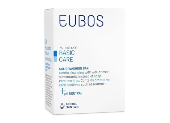 EUBOS Solid Blue Washing Bar Στερεή Πλάκα Καθαρισμού Για Πρόσωπο & Σώμα 125gr