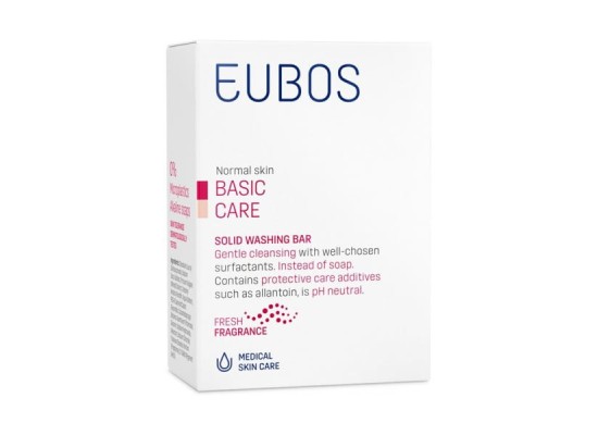 EUBOS Solid Washing Bar Red Στερεή Πλάκα Καθαρισμού Για Πρόσωπο & Σώμα 125gr 