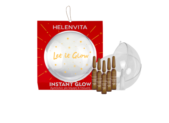 HELENVITA Let It Glow Instant Glow Serum Προσώπου με Βιταμίνη C για Λάμψη 5x2ml