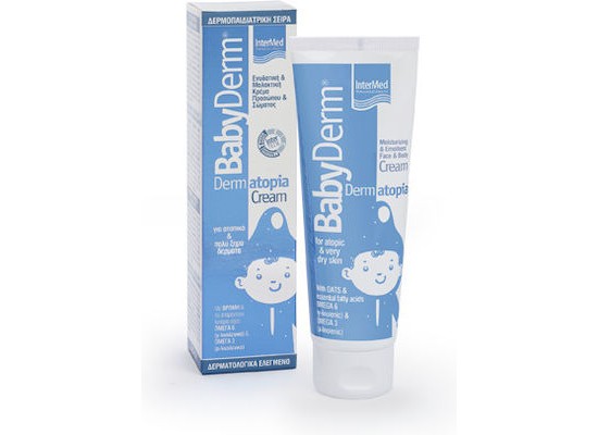 INTERMED Babyderm Dermatopia Cream Ενυδατική & Μακακτική Κρέμα Προσώπου & Σώματος για Ατοπικό Δέρμα 75ml