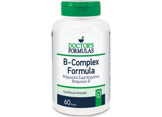 DOCTOR'S FORMULAS B-Complex Συμπλήρωμα Διατροφής Συμπλέγματος Βιταμινών Β 60 κάψουλες