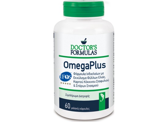 DOCTOR\'S FORMULAS OmegaPlus Φόρμουλα Ιχθυελαίων 60 μαλακές κάψουλες