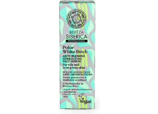 NATURA SIBERICA Bereza Professional Polar White Birch Serum Προσώπου για Ακμή 30ml