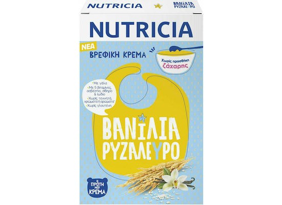 Nutricia Βρεφική Κρέμα Βανίλια Ρυζάλευρο από 6 Μηνών 250gr 