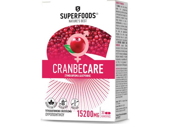 SUPERFOODS Cranbecare Συμπλήρωμα Διατροφής με Κράμπερι 50 κάψουλες