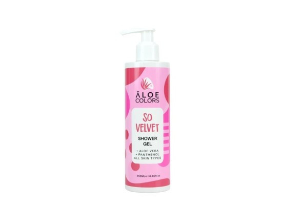  Aloe+ Colors So Velvet Shower Gel  Απαλό Αφρόλουτρο Σώματος με Άρωμα Πούδρας 250ml 